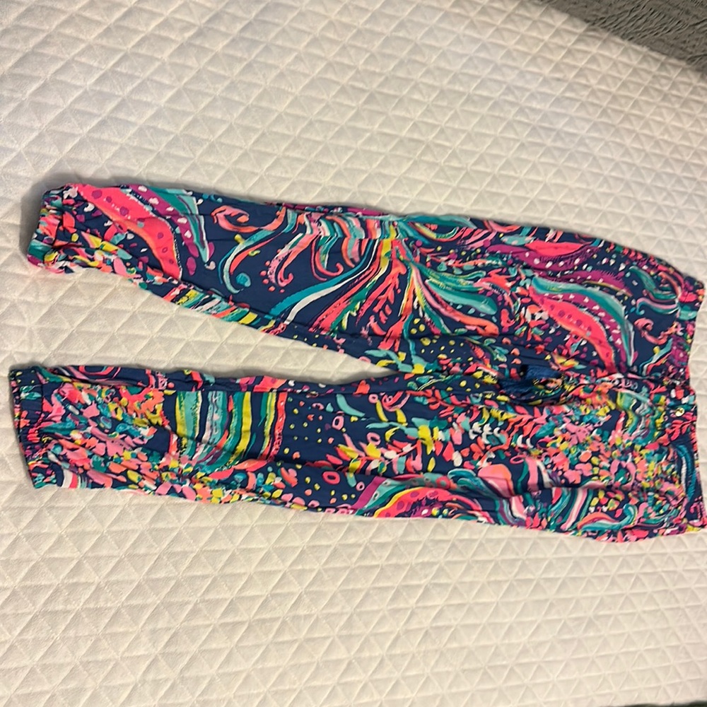 Lilly Pulitzer pants of unknown style and print.